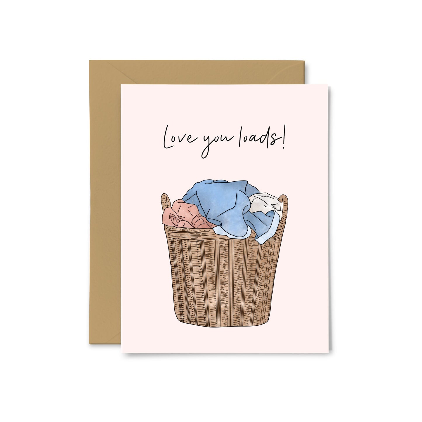 “Love You Loads” Laundry Greeting Card