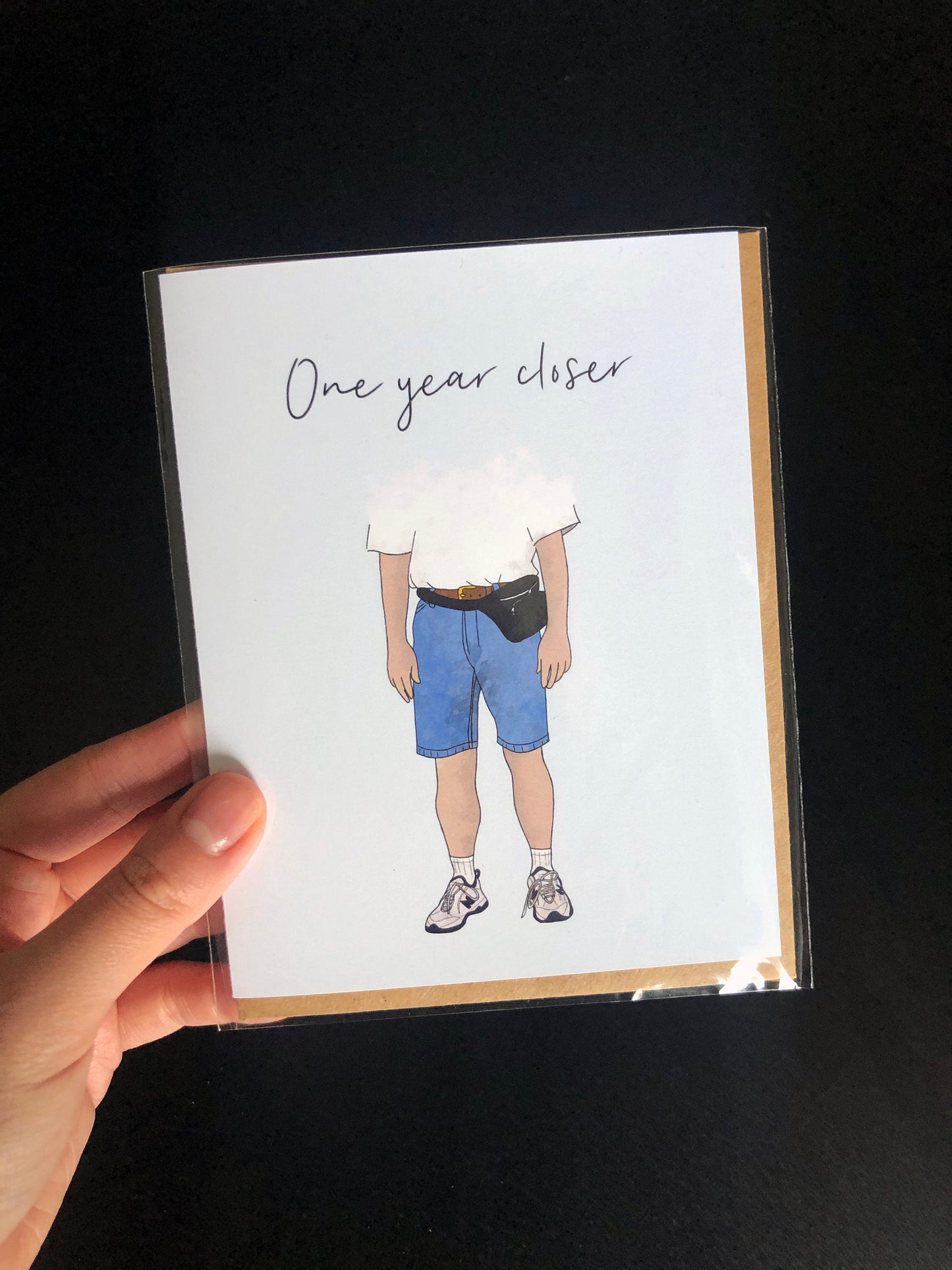 “One Year Closer” Dad Shoes Greeting Card