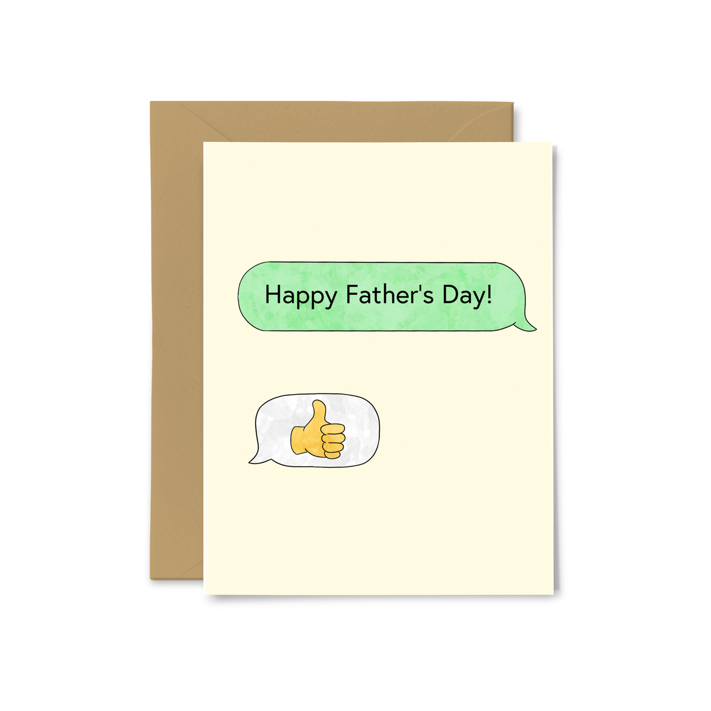“Happy Father’s Day” Text Greeting Card
