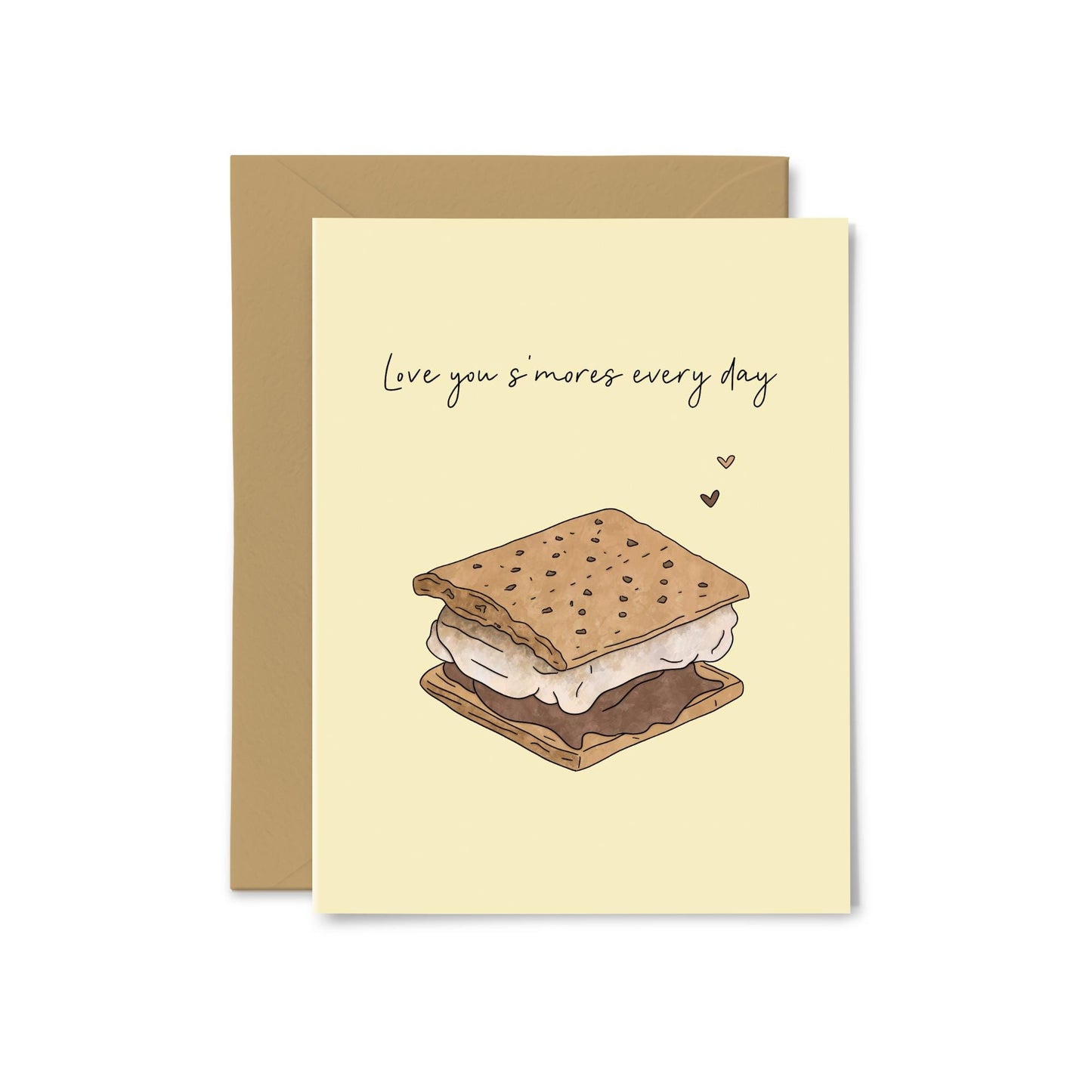 “Love You S'mores Every Day” S’mores Greeting Card