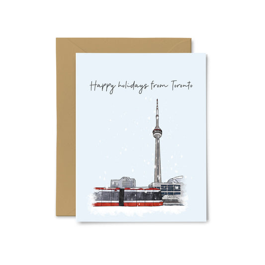 “Happy Holidays from Toronto” Holiday Greeting Card