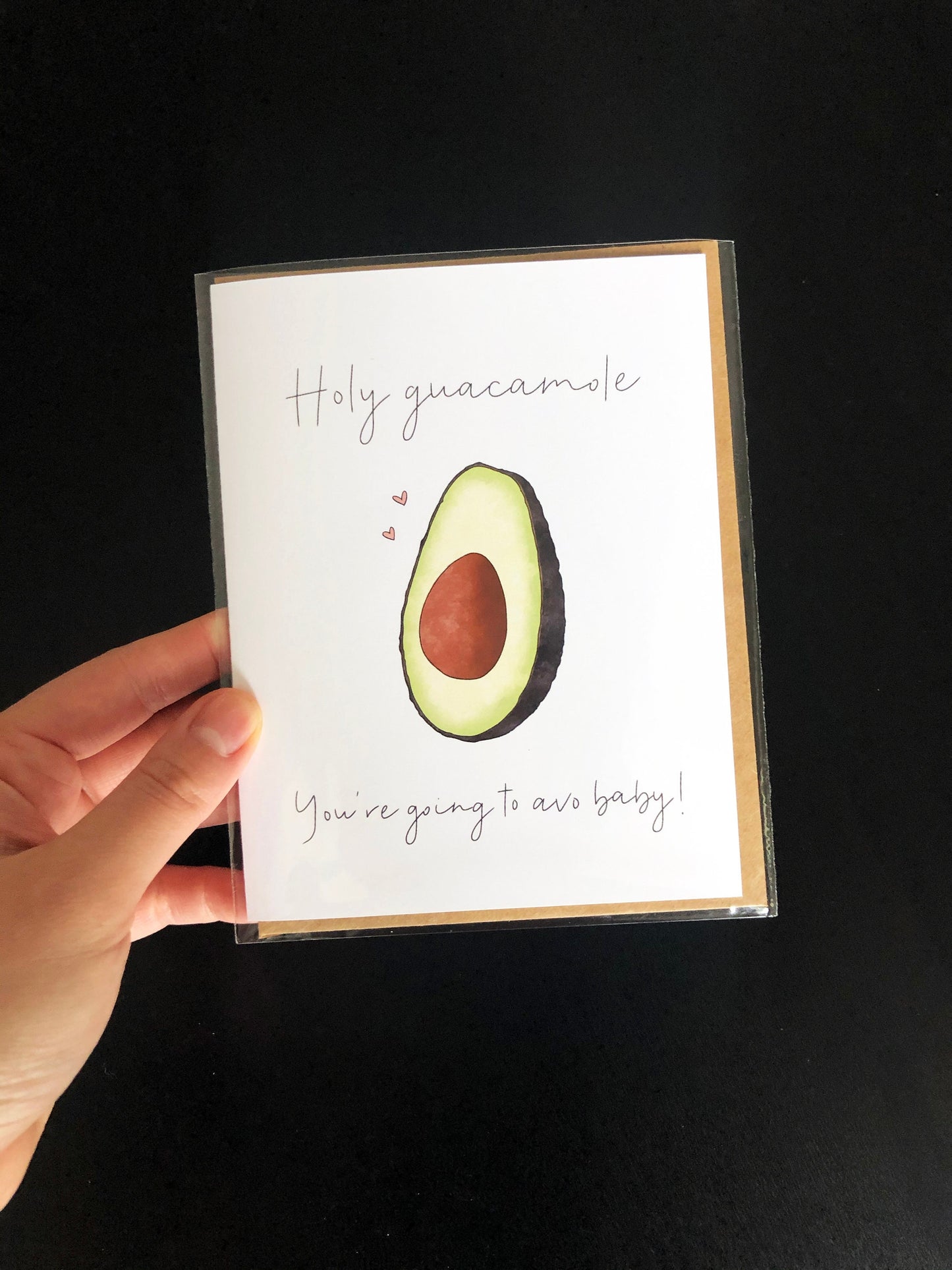 “You're Going To Avo-Baby!” Avocado Greeting Card