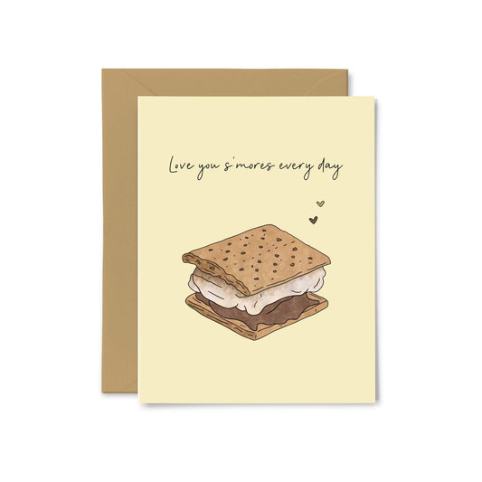“Love You S'mores Every Day” S’mores Greeting Card