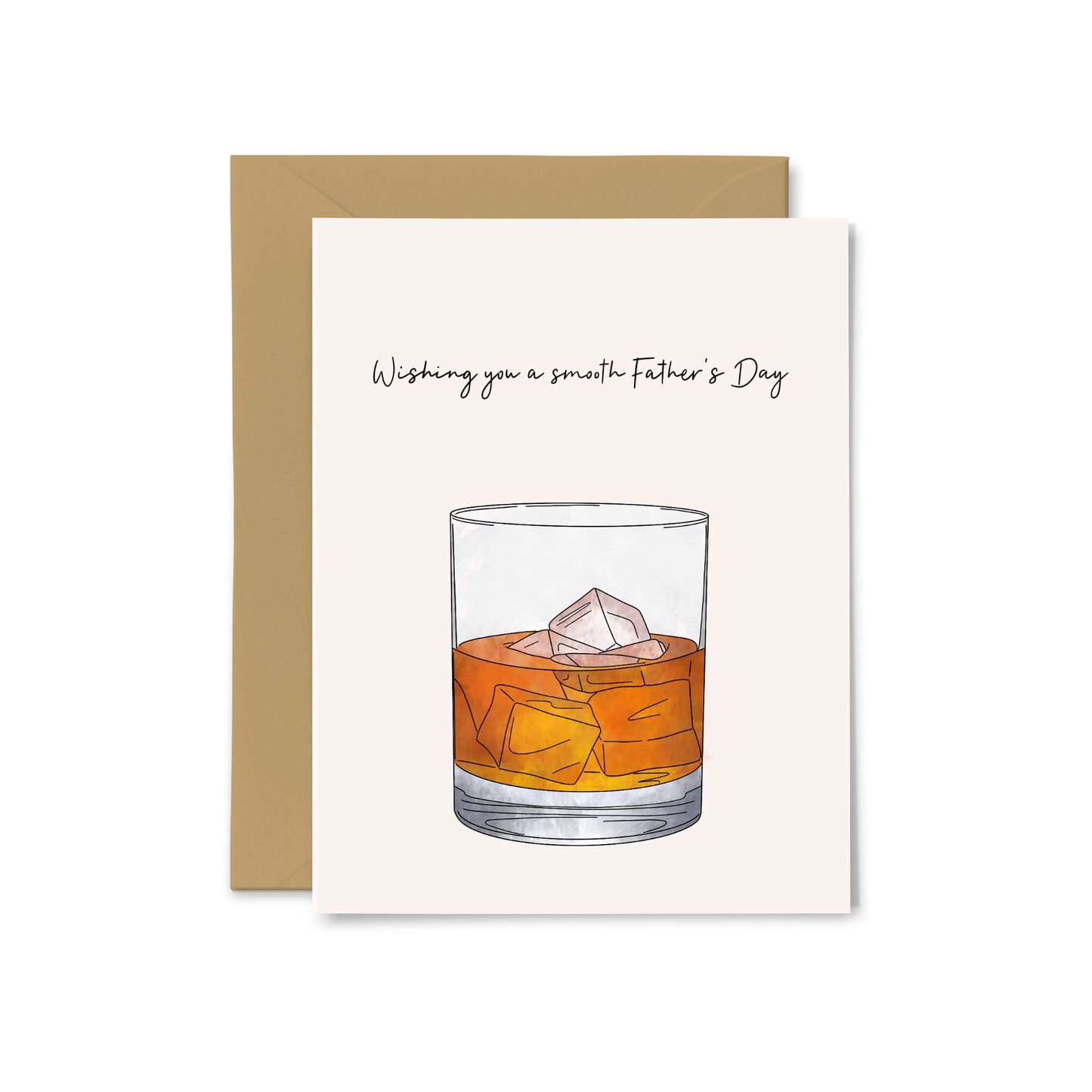 “Wishing You a Smooth Father's Day” Whiskey Greeting Card