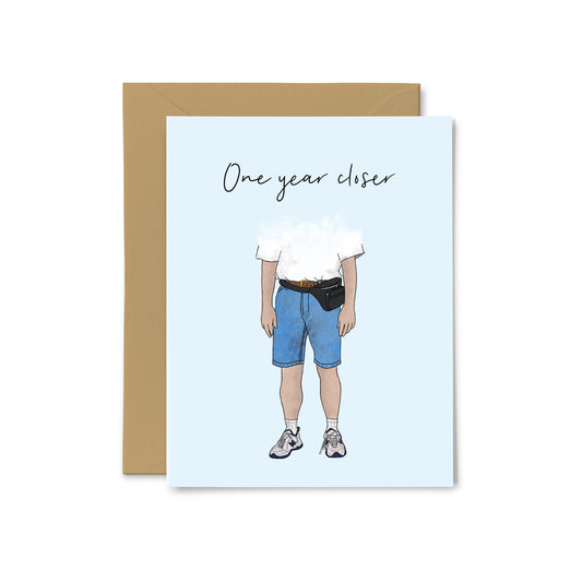 “One Year Closer” Dad Shoes Greeting Card