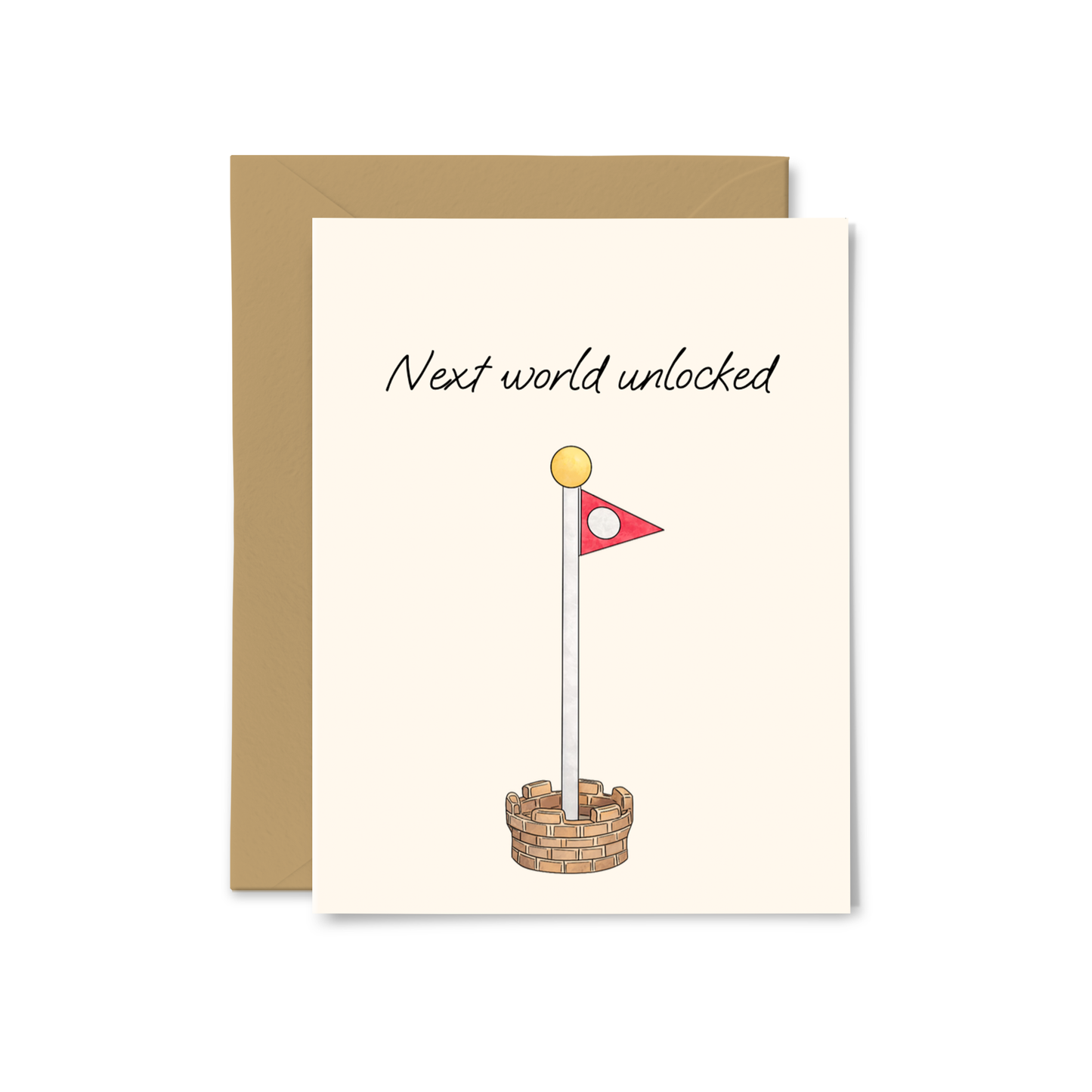 “Next World Unlocked” Greeting Card