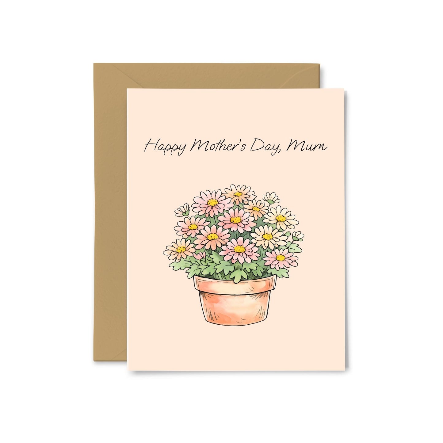 “Happy Mother’s Day, Mum” Mum Flowers Greeting Card