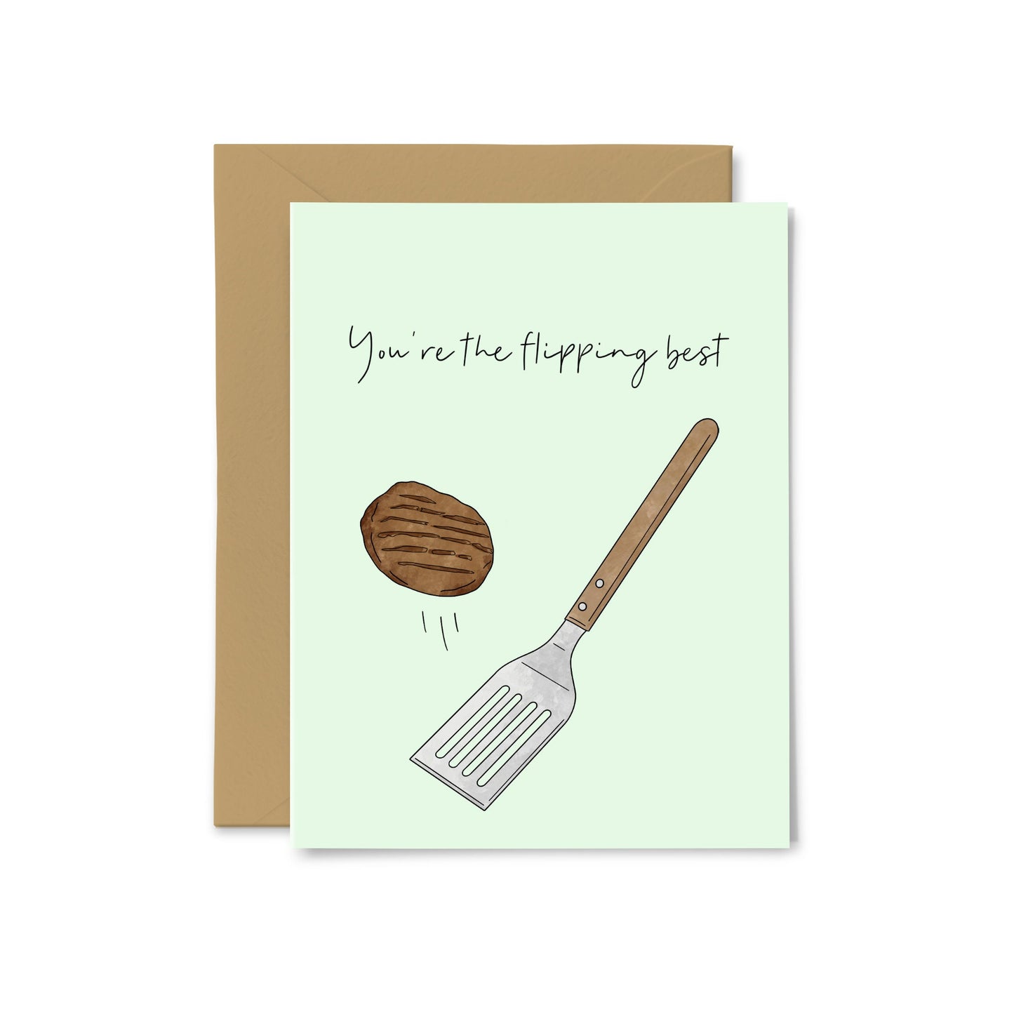 “You’re the Flipping Best” BBQ Greeting Card