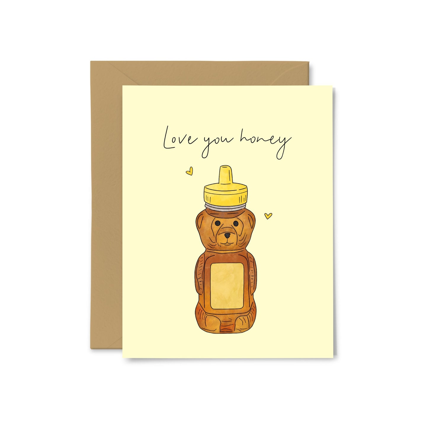 “Love You Honey” Honey Greeting Card