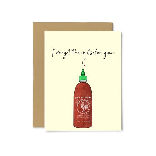 “I've Got The Hots For You” Hot Sauce Greeting Card