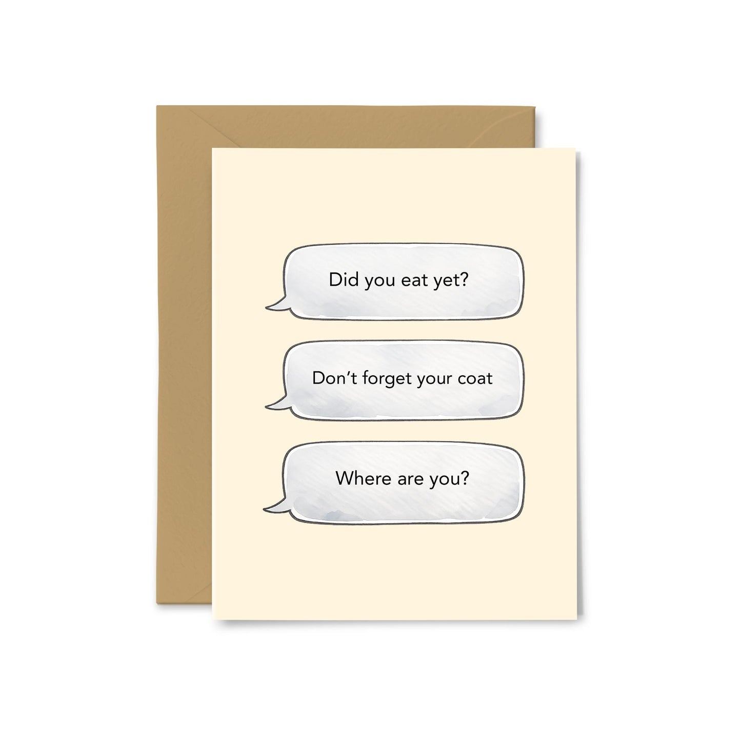 Funny Texts From Mom Greeting Card