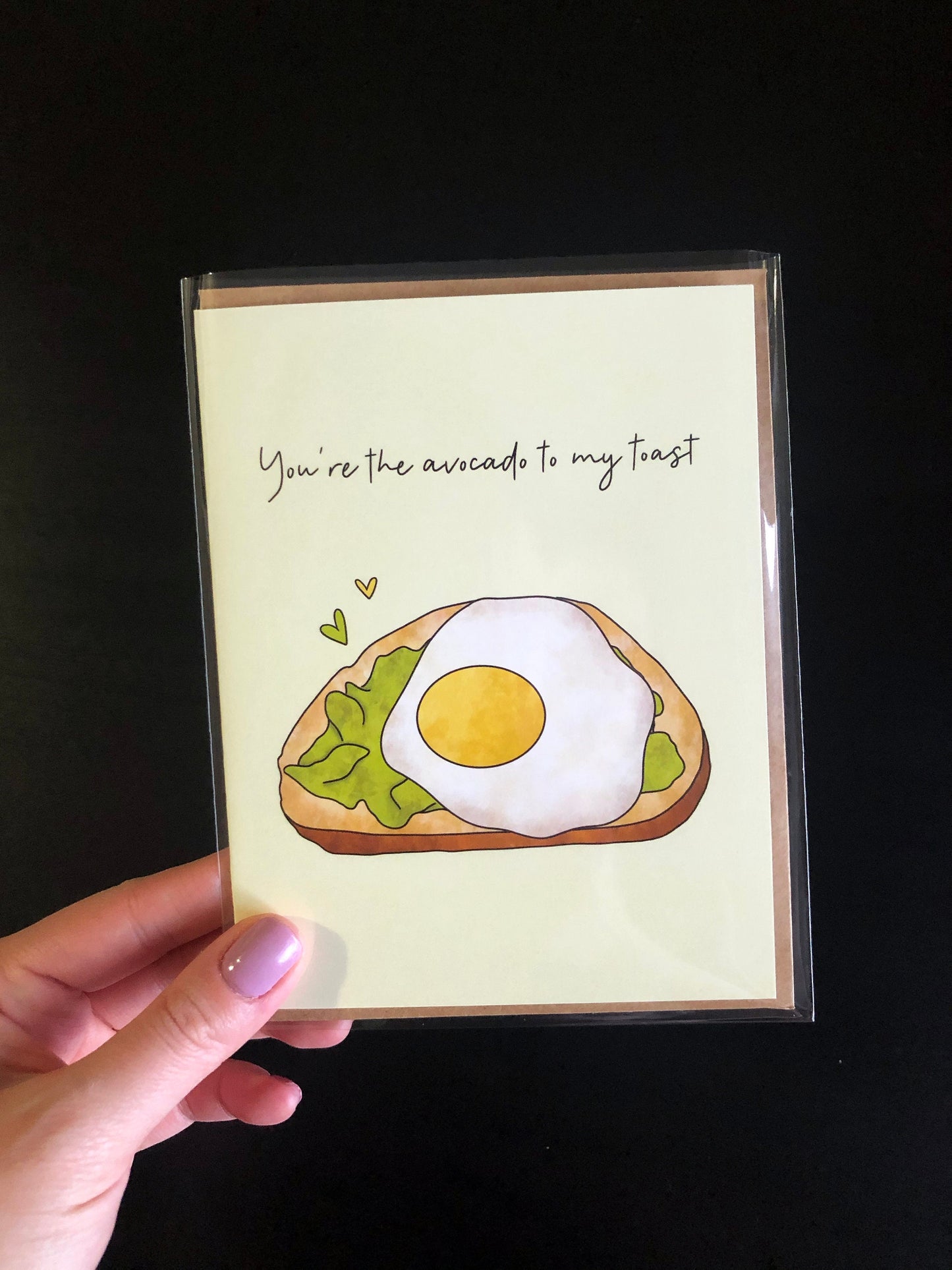 “You're The Avocado To My Toast” Avocado Toast Greeting Card