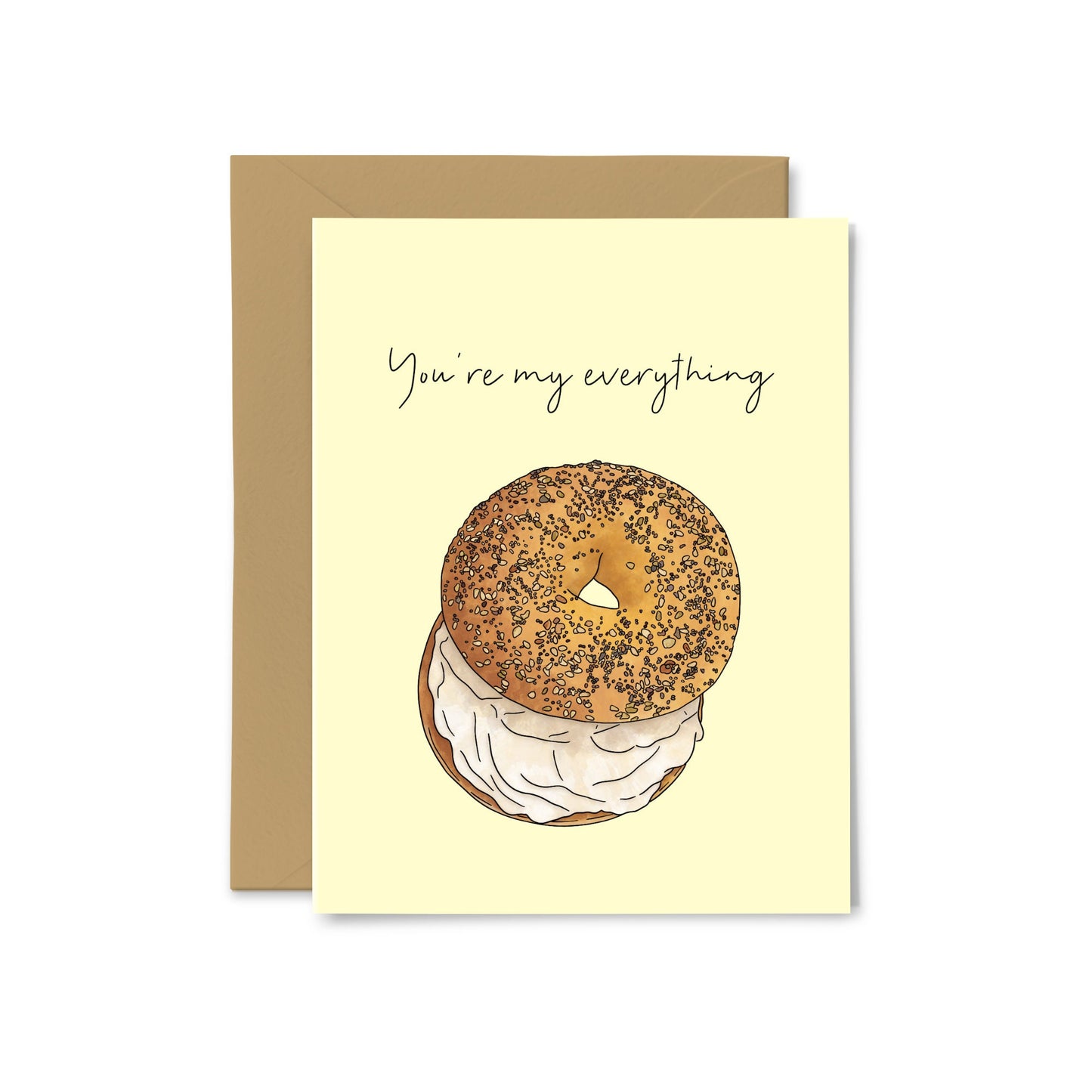 “You’re My Everything” Everything Bagel, Greeting Card