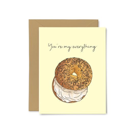 “You’re My Everything” Everything Bagel, Greeting Card