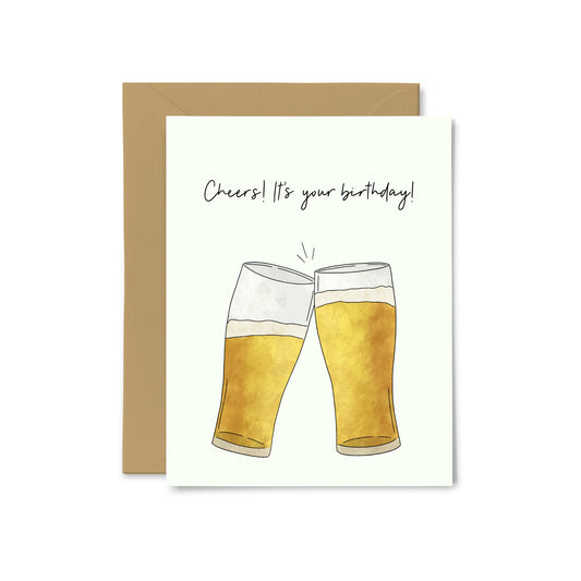 “Cheers! It's Your Birthday!” Beer Greeting Card
